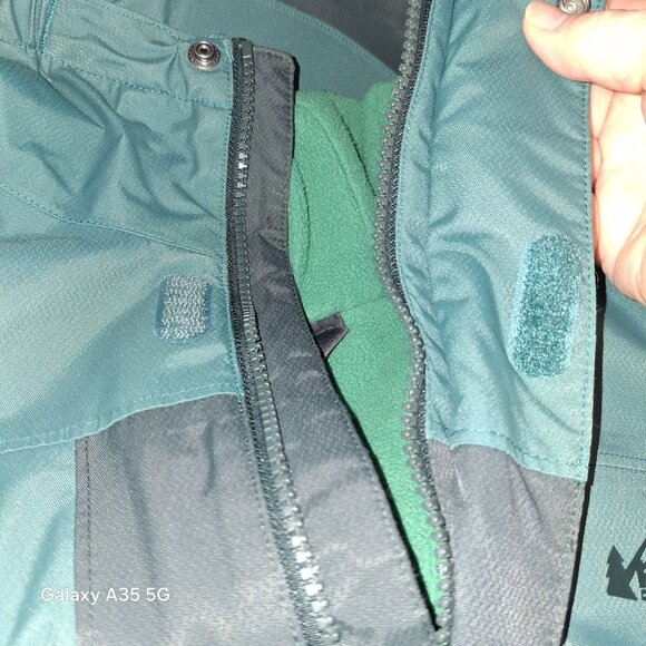 REI Co-Op Child Insulated Hooded Jacket L Nylon Polyester Green & Gray - Picture 8 of 10